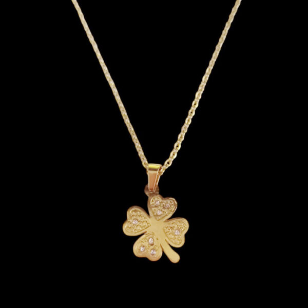 Collar trébol de 4 hojas