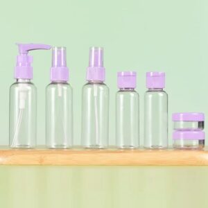 Set de 7 envases dispensador para viaje